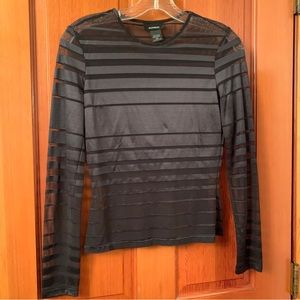 Express sheer black top